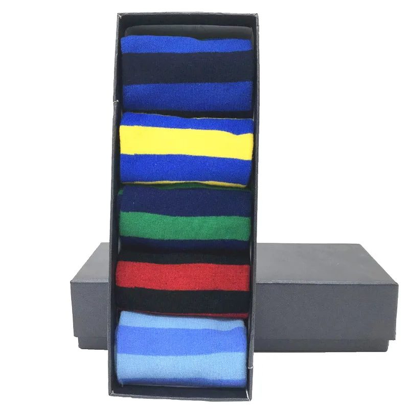 Прямая поставка подарочные носки MYORED классические полосатые из чесаного хлопка