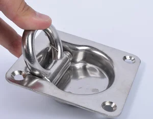 1 шт. железонержавеющая сталь Серебряная Встраиваемая прицеп грузовик Тяговая тачка подходящая нагрузка кольцо для крепления груза затягивающаяся ловушка для глаз