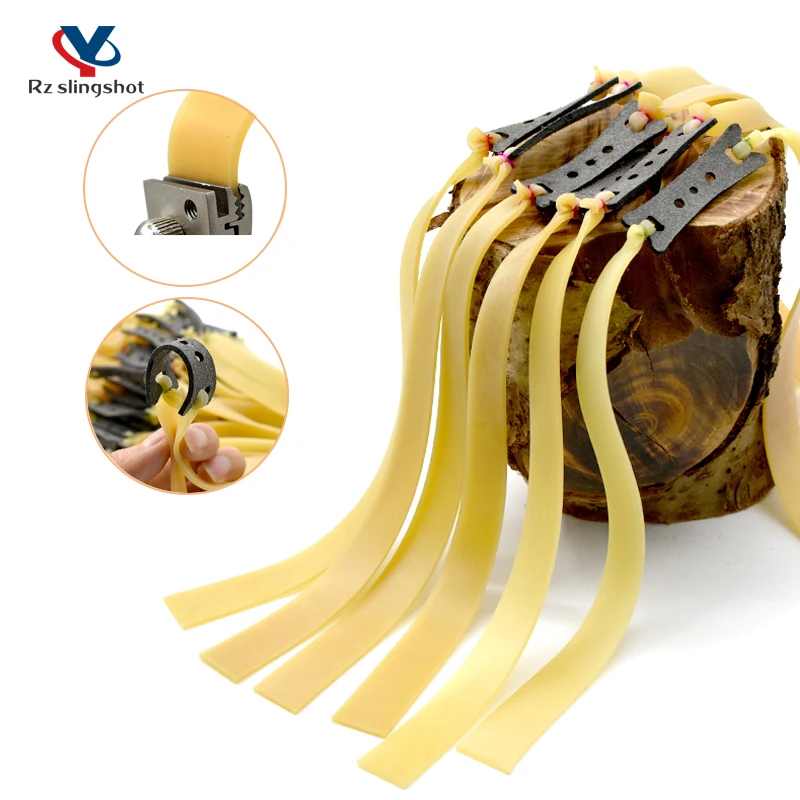

3/6/9 Pcs 1.5 Mm Flat Rubber Bands Thicken Natural Latex Used for Slingshot Catapult Bow Hunting Outdoor Sports Accessories New