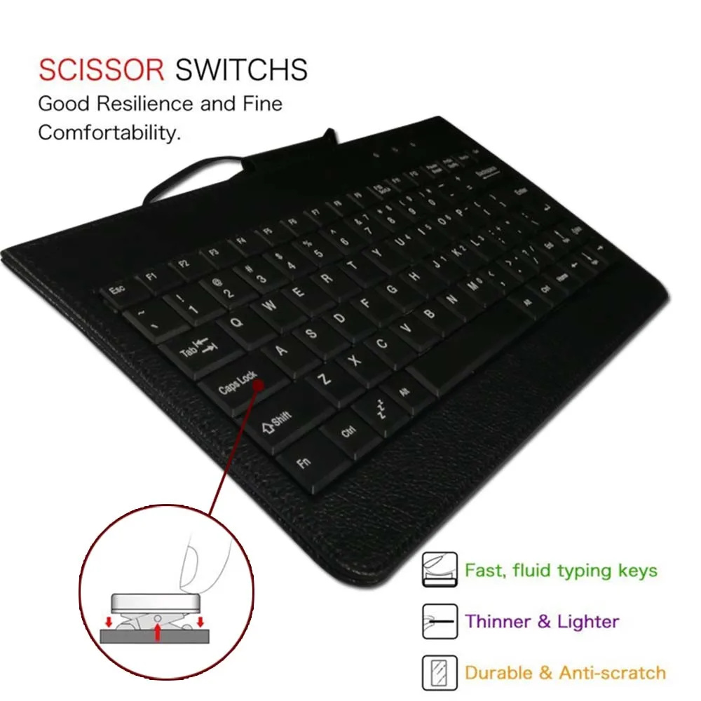 Флэш клавиатура с Micro USB чехол подставка для Chuwi EBook 10 1 дюйма/Chuwi HI10/Hi9 Air/HiPad удобный