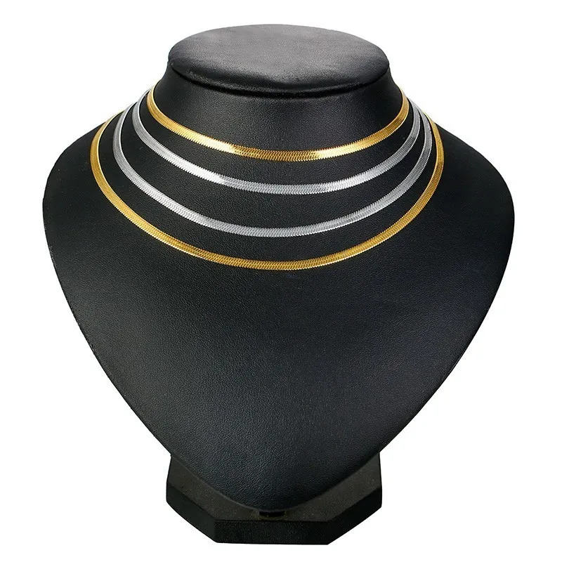 Женское колье-чокер из змеиной цепи 4 мм | Украшения и аксессуары