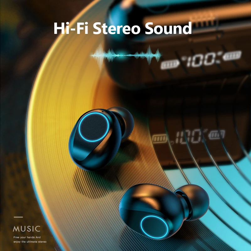 Новые беспроводные наушники Bluetooth TWS Спортивная гарнитура для бега геймерские