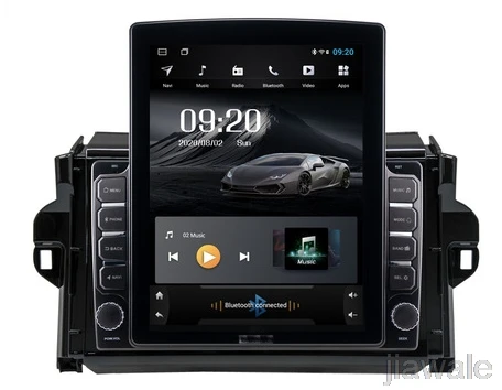 

9.7" octa core tesla style vertical screen Android 10 Car GPS radio Navigation for Toyota Fortuner SW4 2016-2018