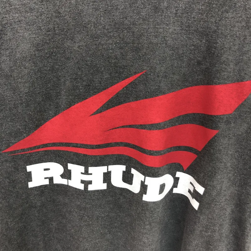 

Summer Style Rhude Tees Faded Short Sleeve T-Shirt Men Women HipHop Washed Oversized T Shirt Mens