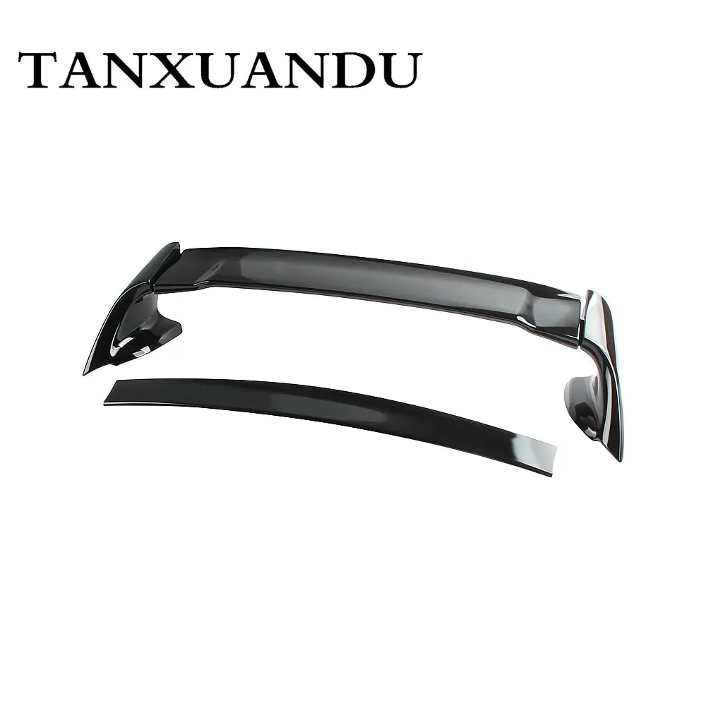 032610 Окрашенный черный блеск ABS задний багажник спойлер крыло двойной M U G E N RR