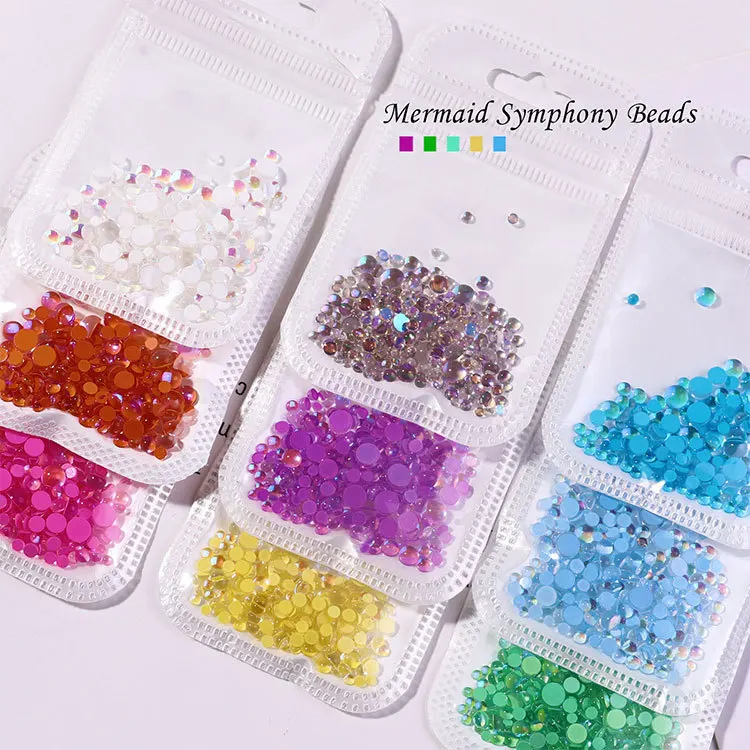 

300PCS Nail Rhinestones Flatback Gems Round Crystal Rhinestones 6 Sizes (SS6-SS20) with Rhinestones Glass Beads 3D Decorations