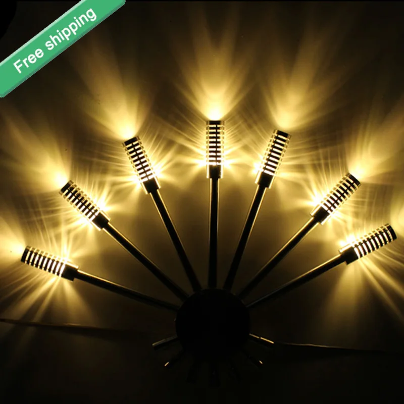

Free shipping New 7W LED Modern led wall Light Fitting Aluminum for Aisle Bedroom Corridor Porch Background Light 110-220V