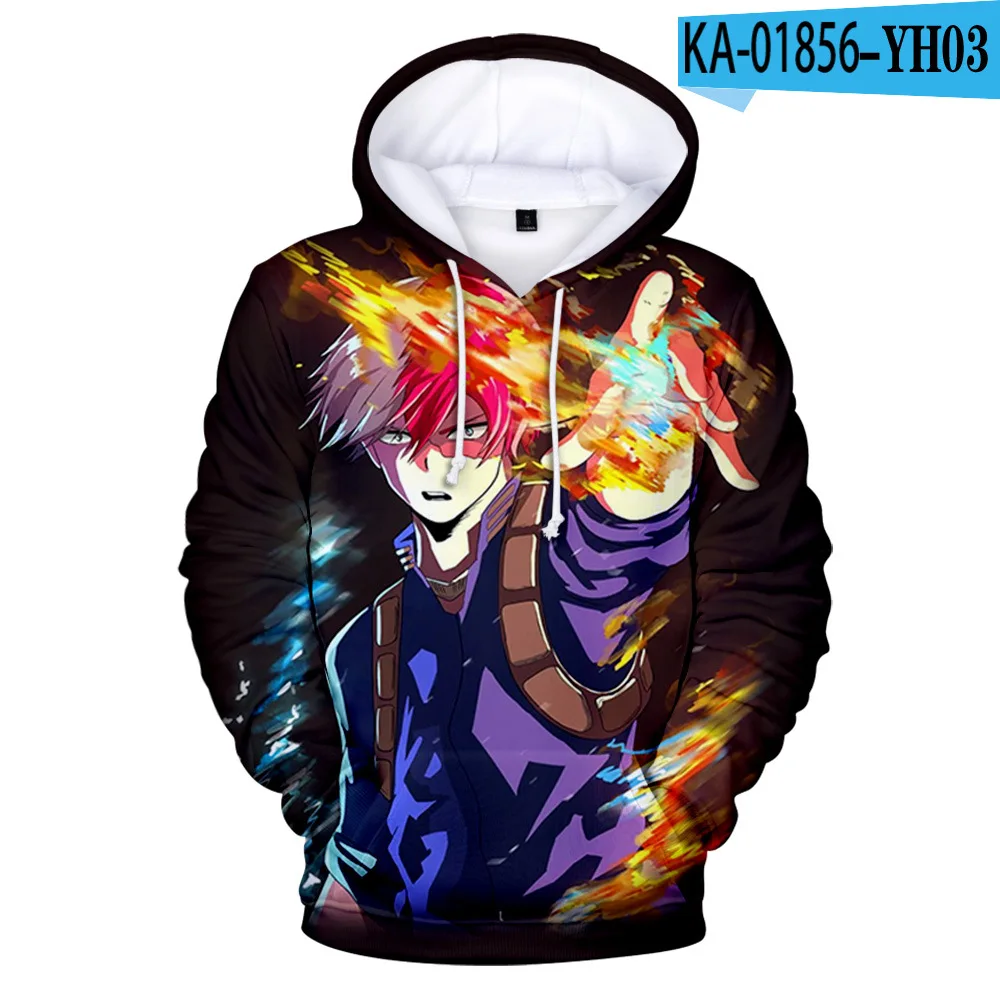 

My Hero Academia 3D Hoodies Todoroki Shoto Sweatshirt Men Women Boku No Hero Academia Izuku Midoriya Pullovers Kids Clothes