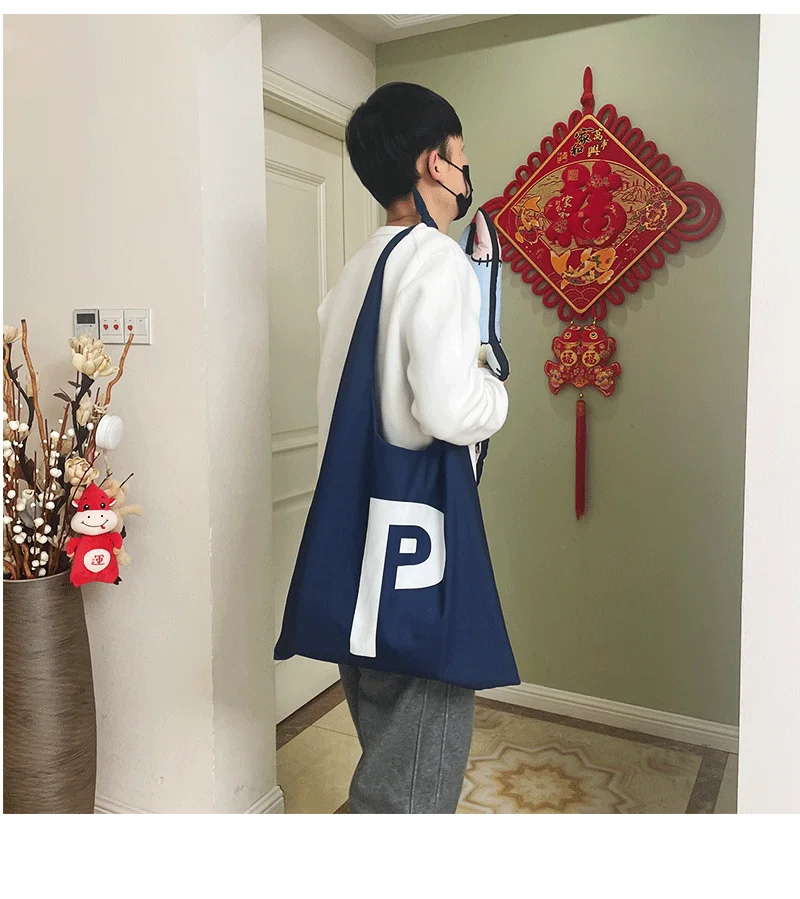 New Thailand Stars Drama BadBubbySeries OHM NANON PAT PRAN Foldable Shopping Bag Handbag Printed Shoulder Bags | Багаж и сумки
