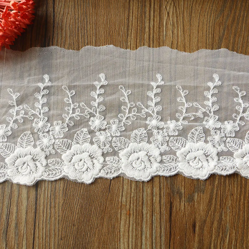 Новинка 1 ярдов/Lot13CM Высококачественная кружевная вышивка сетка из кружевной