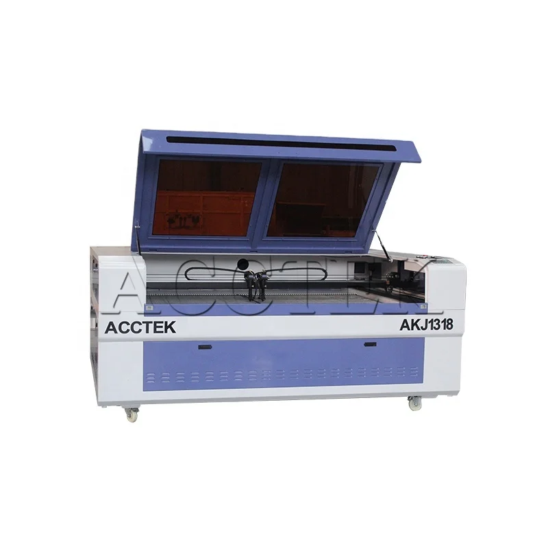 

China Jinan AccTek best price saving energy 90W CO2 cnc laser incising machine AKJ1318