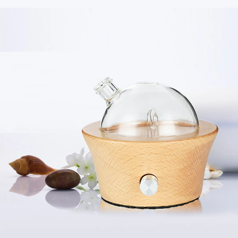 

oil diffuser Nebulizer Waterless Aroma Difusor auto wood glass Aromaterapia aromatherapy Essential Oils Diffusers night light