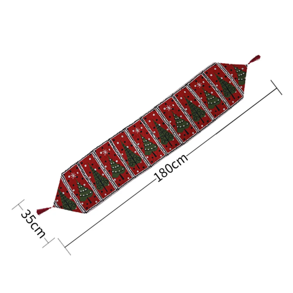 

Christmas Table Flags Merry Christmas Table Decor for Home Merry Xmas Table Mat Xmas Elk Tablecloth Table Cover Noel