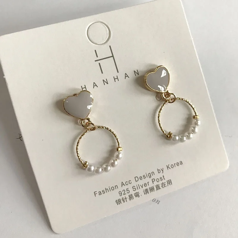 Новое поступление 2019 года Металлические Модные серьги в форме сердца для женщин