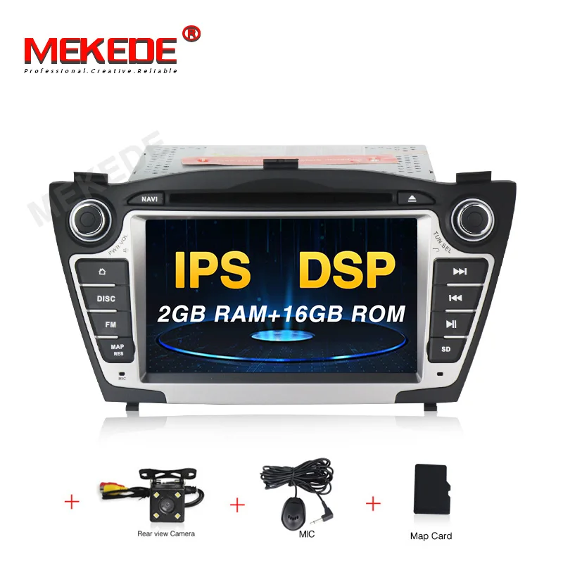 car dvd camera MEKEDE ips экран DSP Android 9,0 автомобильный мультимедийный dvd gps плеер для hyundai IX35 с RDS радио bluetooth wifi 4G - Цвет: car dvd camera