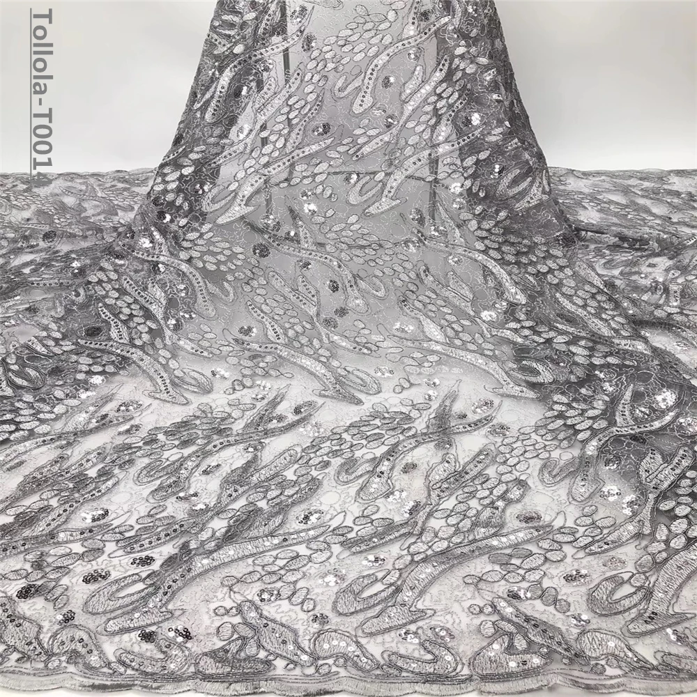 Последняя африканская кружевная ткань с аппликацией высококачественное