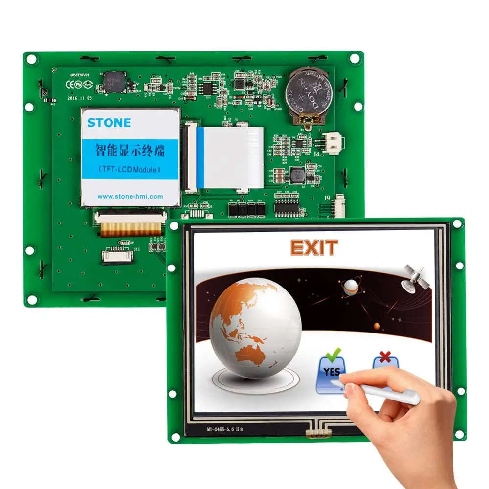 5.6 Inch HMI Sunlight Readable LCD HMI Touch Screen for Measuring Device+ Program+ Serial Port