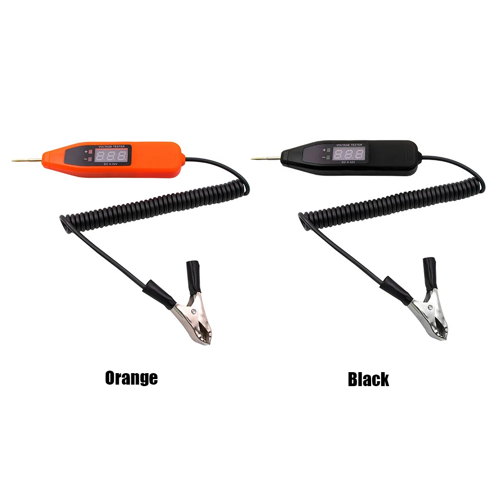 

2 in 1 5-32V LCD Digital Auto Electrical Circuit Tester Voltage Test Pen Car Diagnostic Tool for Truck Boat Trailer Motorcycle