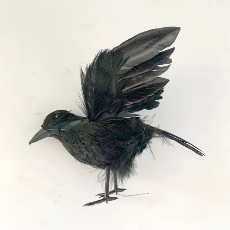 Искусственная черная ворона модель животного птица дом с привидениями Хэллоуин