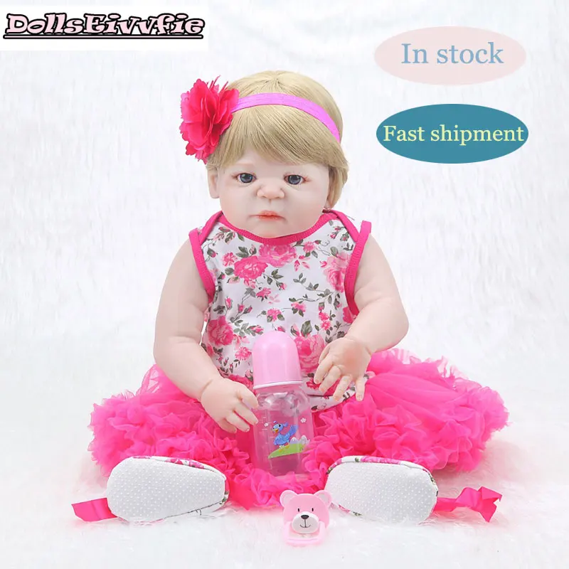 Мягкая силиконовая кукла новорожденный Реалистичная младенец виниловая модная