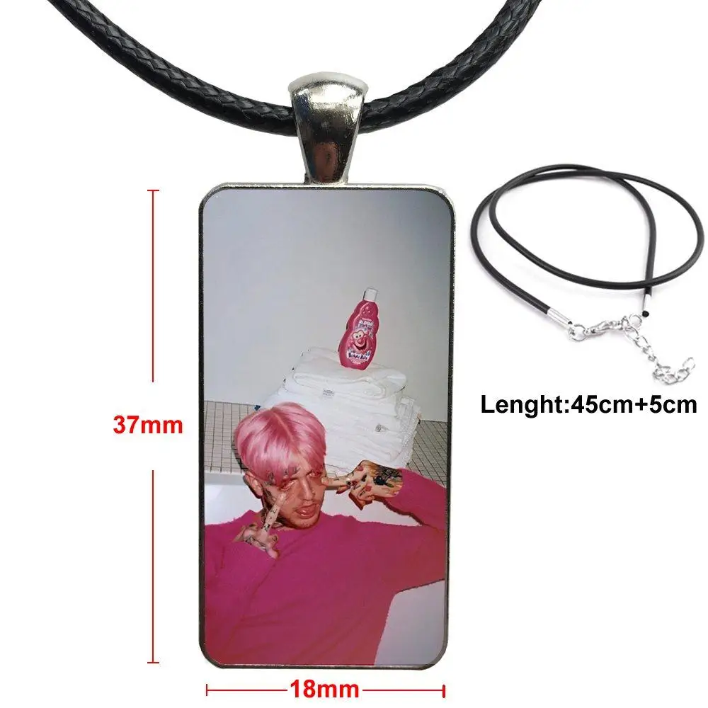Lil Peep Bo Jewelry с покрытием из нержавеющей стали колье кабошоном Длинная подвеска