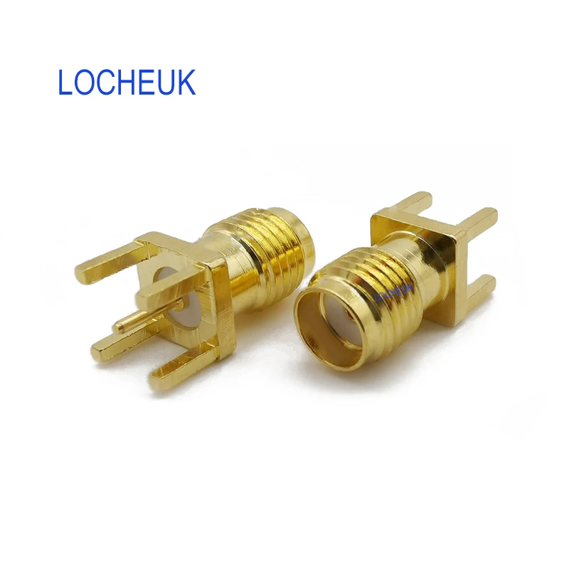 1 шт. SMA женский гайка домкрата край PCB Панель крепление разъем позолоченный 4 Pin