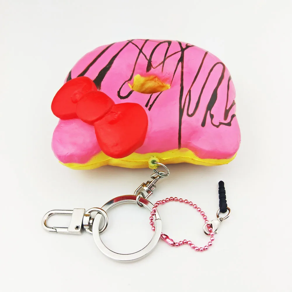 Мягкое hello kitty пончик милый обычный медленный отскок Подвеска для мобильного телефона ремень Рождественский подарок для детская игрушка