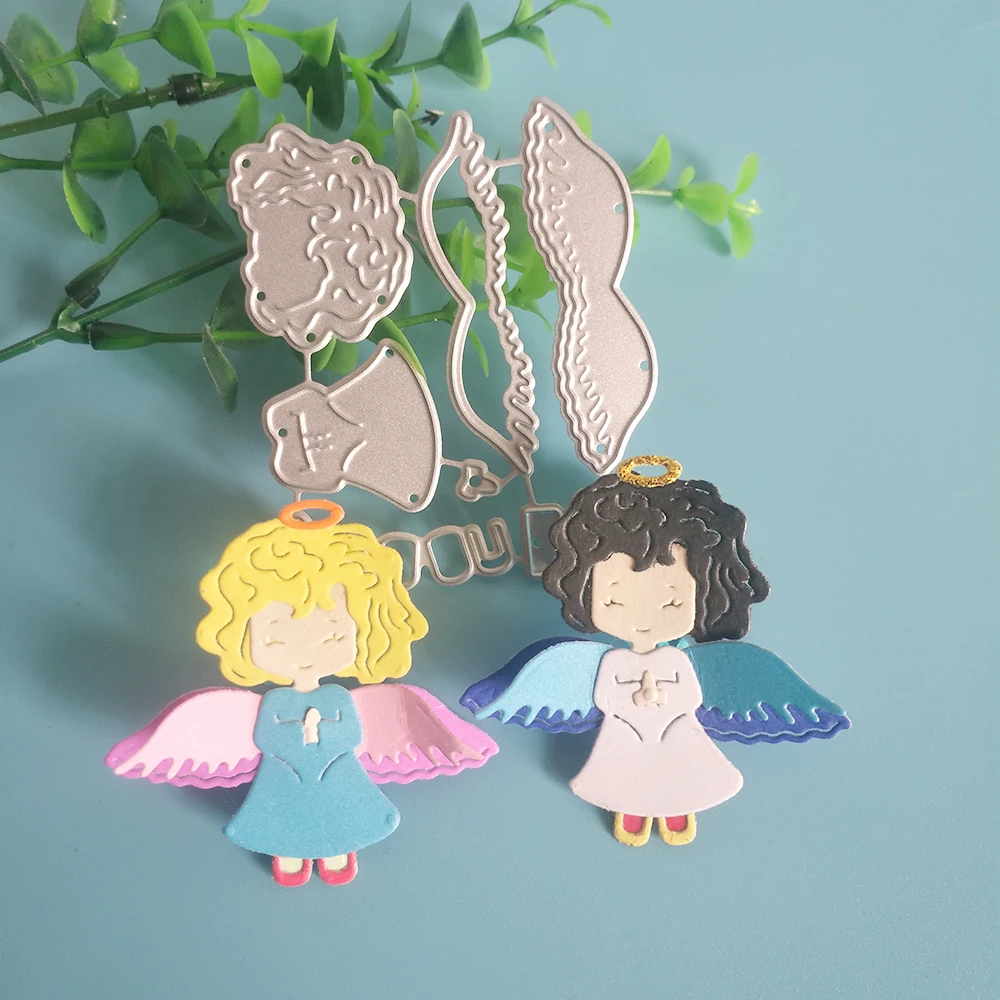 

New Exquisite angel cutting dies DIY scrapbook, embossed card making, photo album decoration, handmade crafts