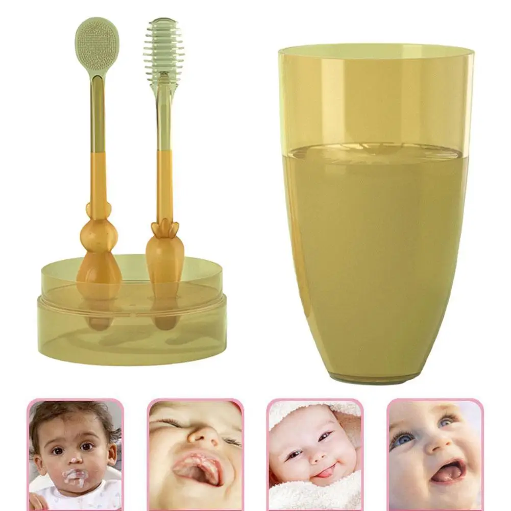 

Мягкая зубная щетка для детей от 0 до 18 месяцев, предназначена для ротовой полости, Высококачественная силиконовая зубная щетка, рекомендац...
