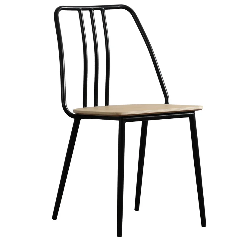 4 шт. Nordic стул с металлическим каркасом магазин кафетерий бытовой выдалбливать