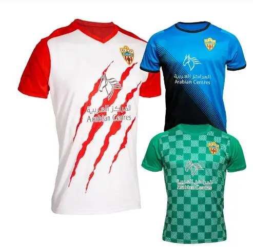 

Новинка 2021-22, Высококачественная Мужская футболка Almeria с изображением третьей рубашки для игры в футбол дома, UD Almeria Sadiq Umar, футболка на заказ