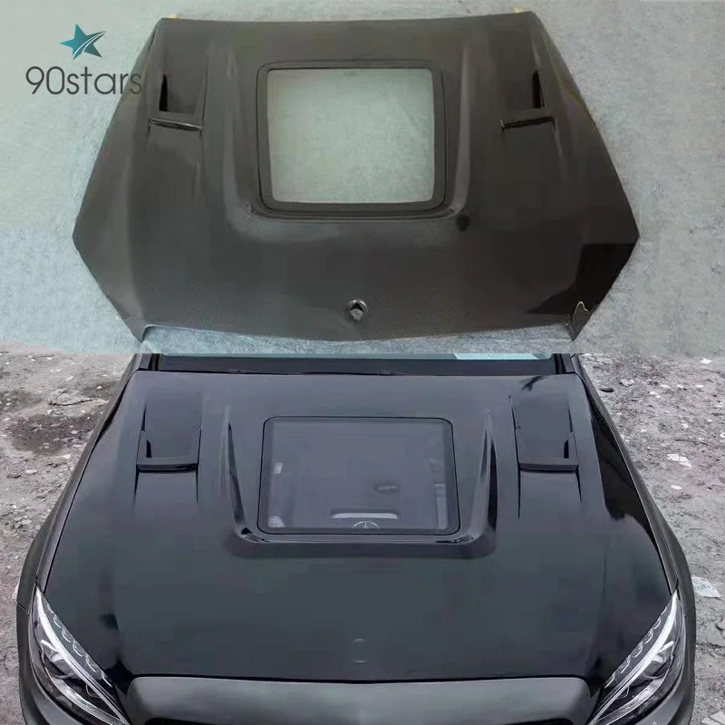 

Бампер передний из углеродного волокна для Benz C-Class W205 C200 C250 C63 AMG Coupe 2/4 дверей 15-19