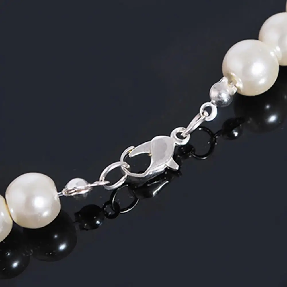 

80% Hot Sale 3Pcs Wedding Jewelry Set Elegant Decorative Durable Choker Necklace Earrings Jewelry Set for Valentines Day