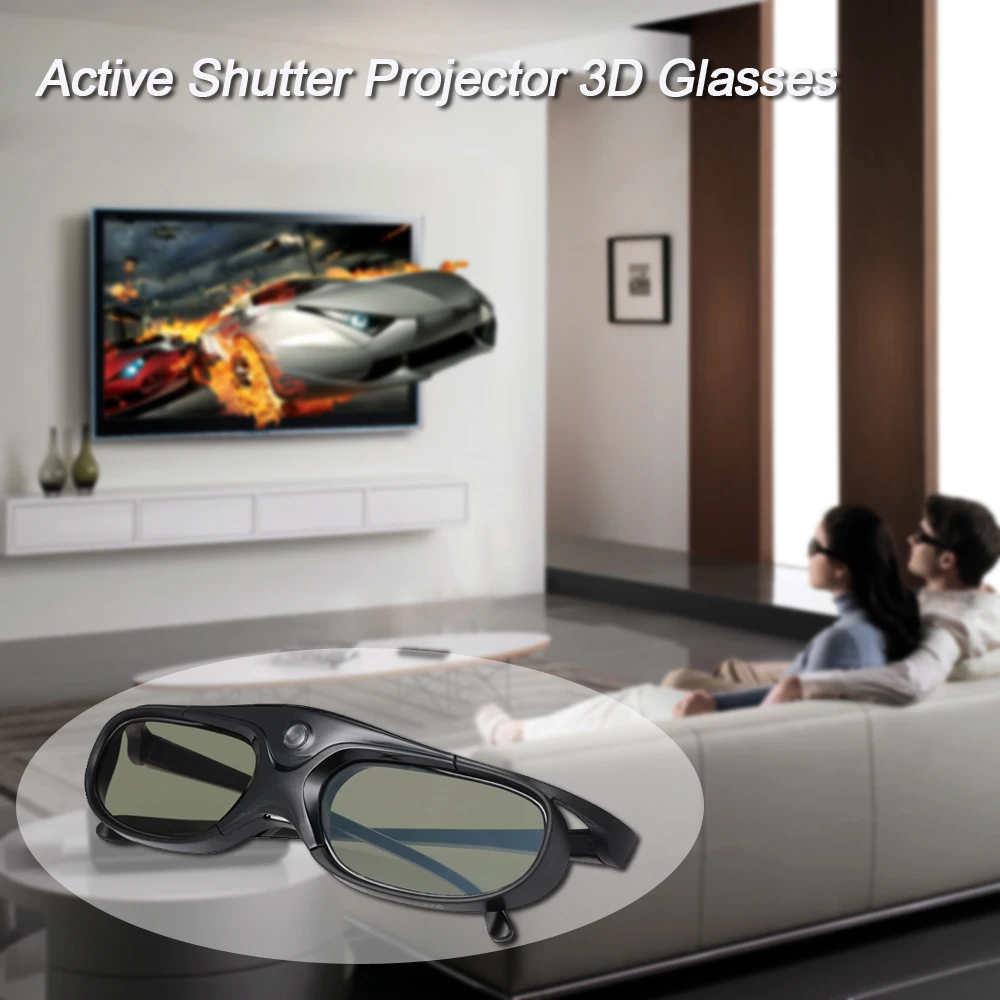 4 шт. перезаряжаемые 3D очки для DLP Link|3D виртуальной реальности| |
