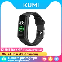 kumi band 6 smart wristband sport fitness ku miband 6 heart rate blood pressure monitor ip68 waterproof queryfor xiaomi phone