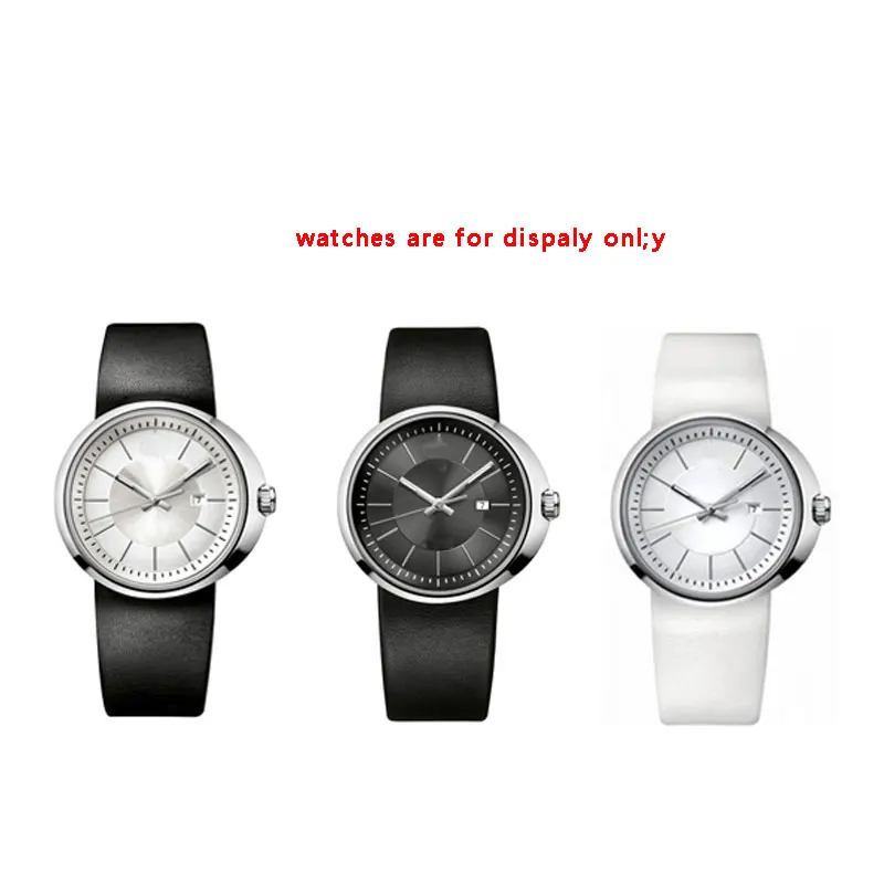 Кожаный ремешок для часов 22 мм белый черный красный коричневый подходит