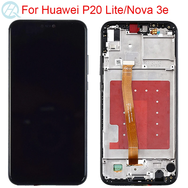 2280*1080 Оригинальный ЖК дисплей для Huawei P20 Lite LCD с рамкой сенсорный экран сборка ANE LX1