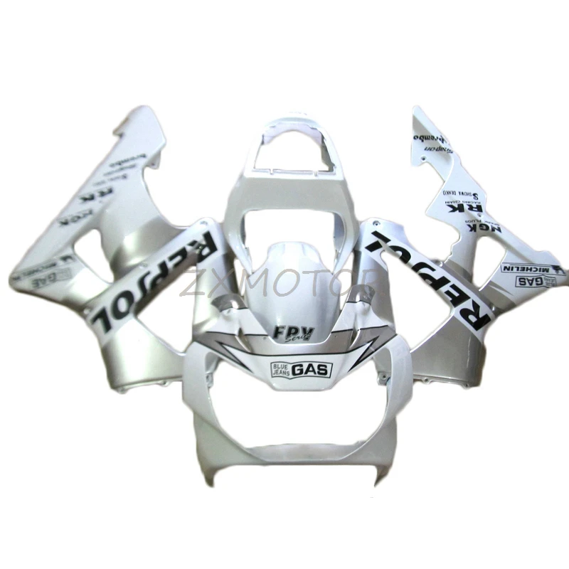

Подходит для HONDA CBR900RR 929 2000 2001 белый серебряный обтекатель для мотоцикла CBR929 00 01 отличный комплект обтекателей OL14