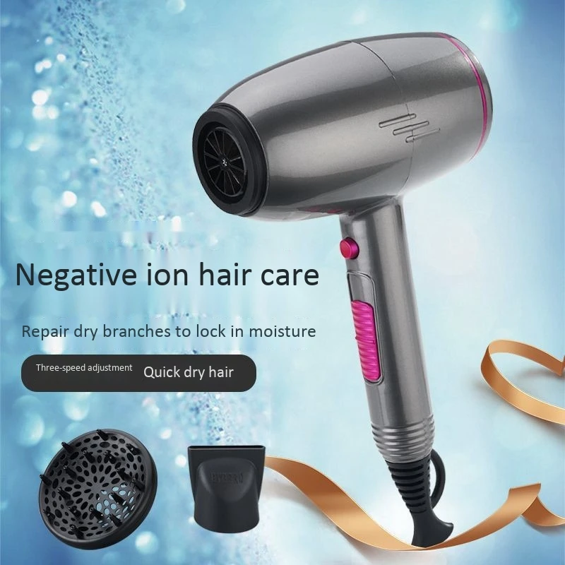 

Hairdresser Dryer Negative Ion Hair Care Professional Quick Dry Hair Dryer for Home Hotel