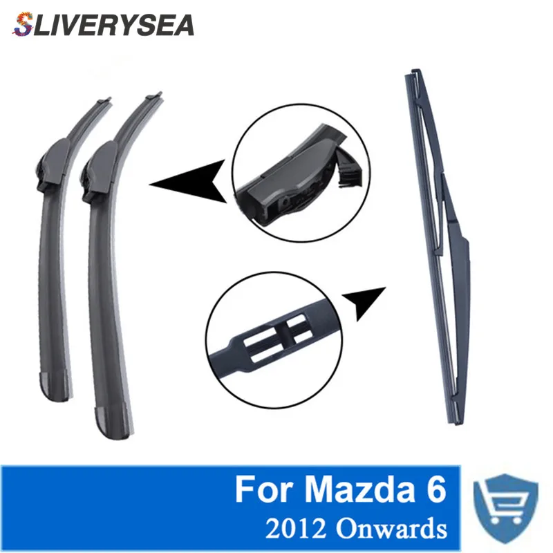 SLIVERYSEA Передняя и задняя Щетка стеклоочистителя Без Рычага для Mazda 6 2012 года