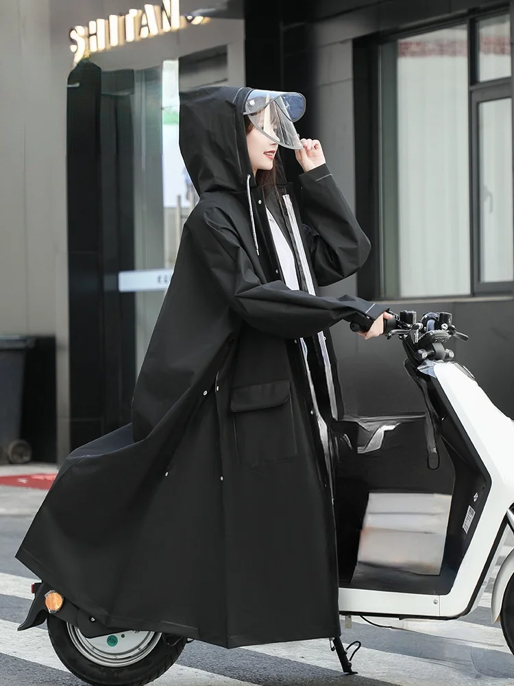 

Waterproof Rain Jacket Cycling Portable Outdoor Luxury Motorcycle Rain Jacket Ponchos Men Manteau Pluie Rain Gear DFYY