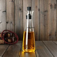 nordic creative leak proof glass cruet olive oil bottle wine condiment sauce storage bottle kitchen cooking tools organizer
