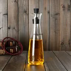 Креативная герметичная стеклянная бутылка в скандинавском стиле, бутылка для оливкового масла, бутылка для хранения вина, приправ, соуса, кухонные инструменты, Органайзер