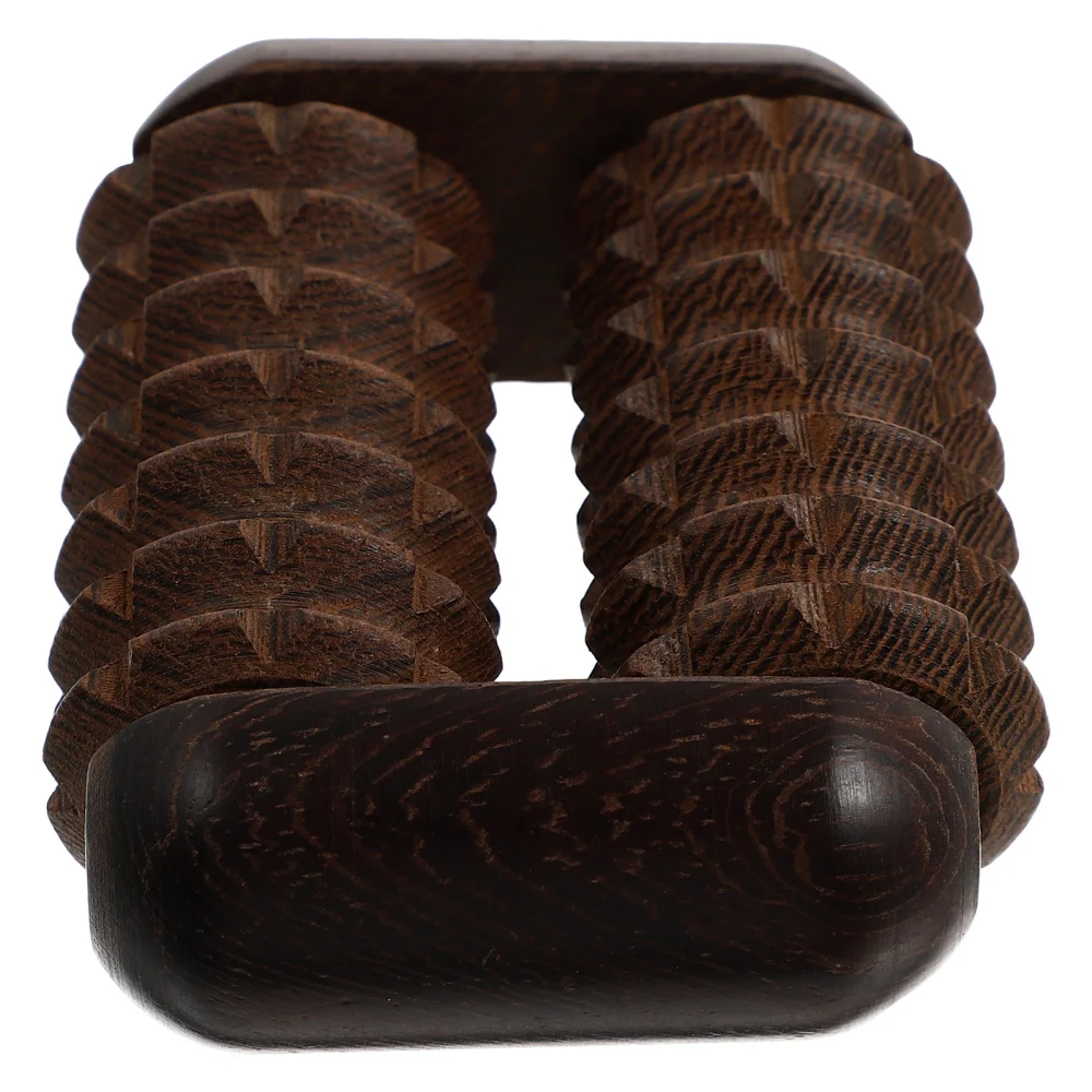 

1pc Portable Wooden Massager Roller Tool Supplies (Coffee)