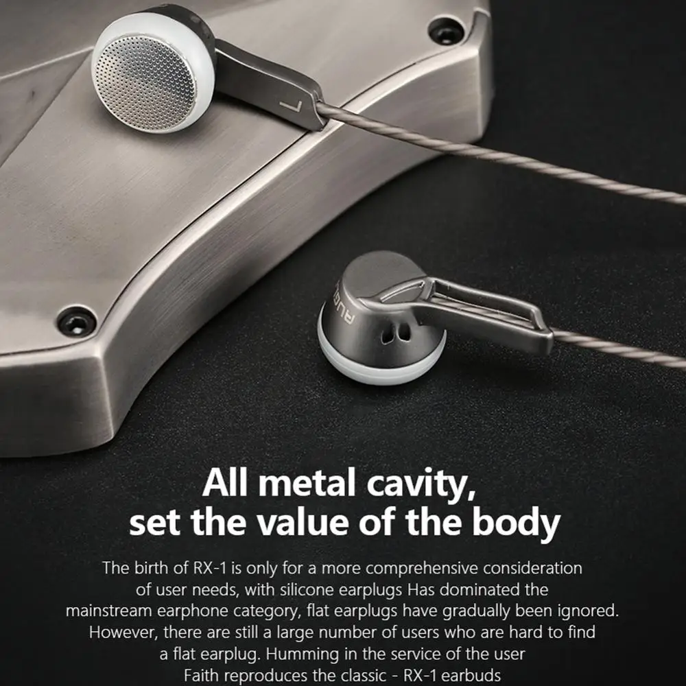 AUGLAMOUR RX-1 3 5 мм металлические наушники в ухо проводные HiFi музыка Спорт бас