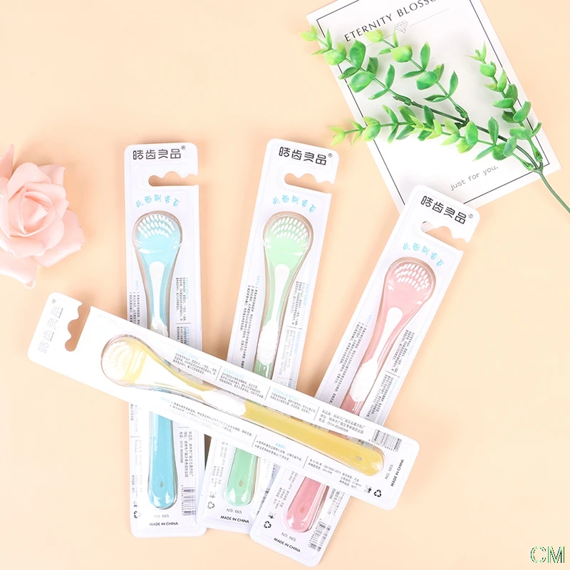 

Мягкая силиконовая щетка для чистки языка, поверхность щетки для чистки языка