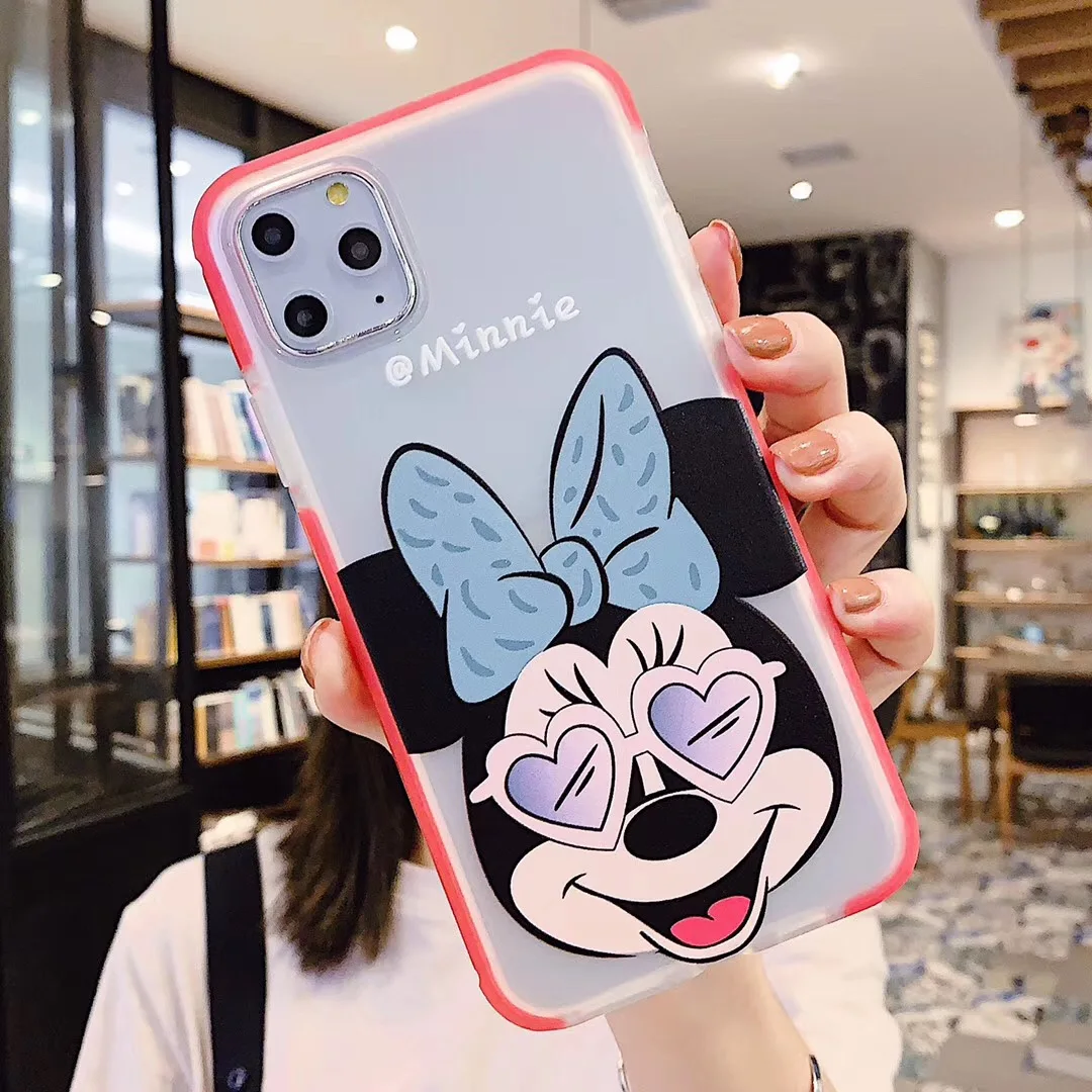 Minnie Силиконовый чехол для iphone 11pro XS MAX XR 6s 7 8 Plus funda donald duck diamond apple iphone 11pro Max чехол - Цвет: Minnie