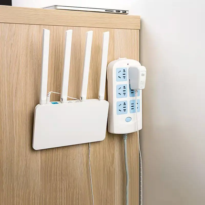 

Punch-free power strip holder pin and mother buckle hook bathroom kitchen waterproof paste multi-function seamless wall hanging