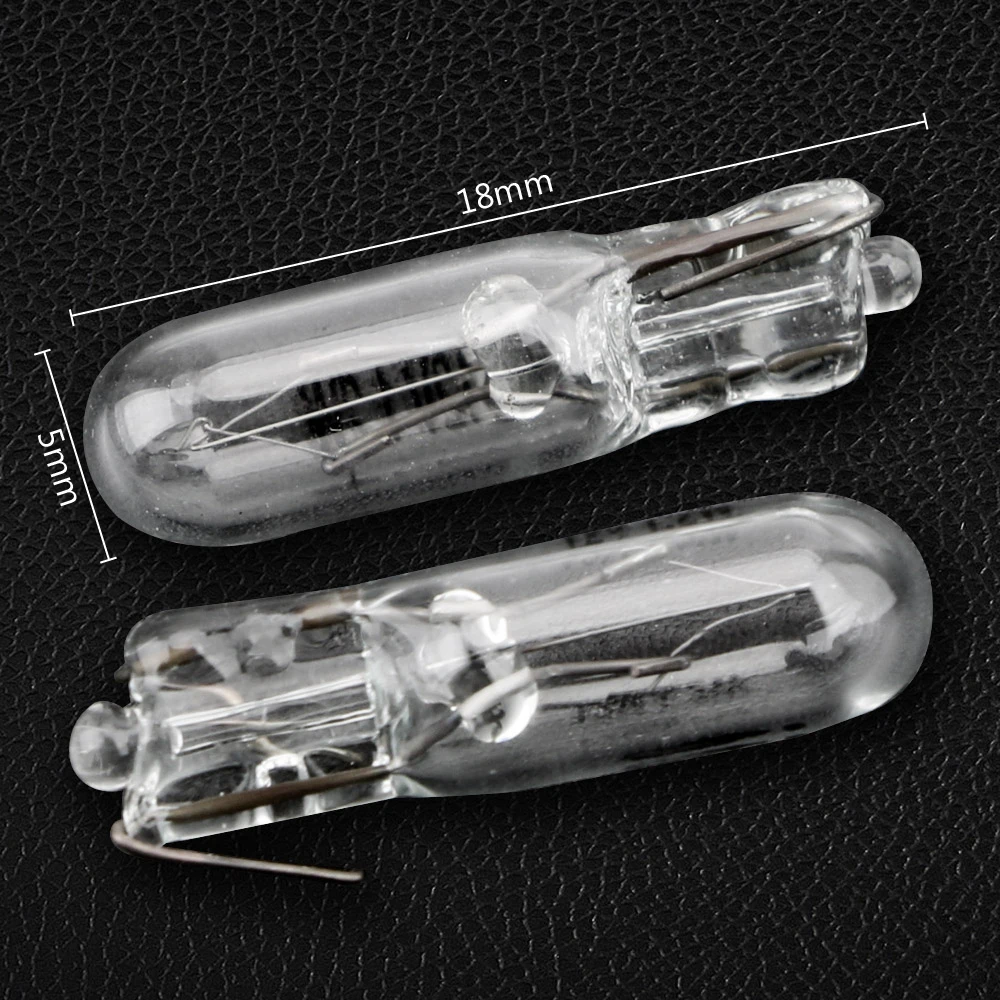 

10pcs 12V 1.2W Car Instrument Lamp LED Lamp Warm White Color Light T5 286 Halogen Bulb Side Wedges LightsCar-styling
