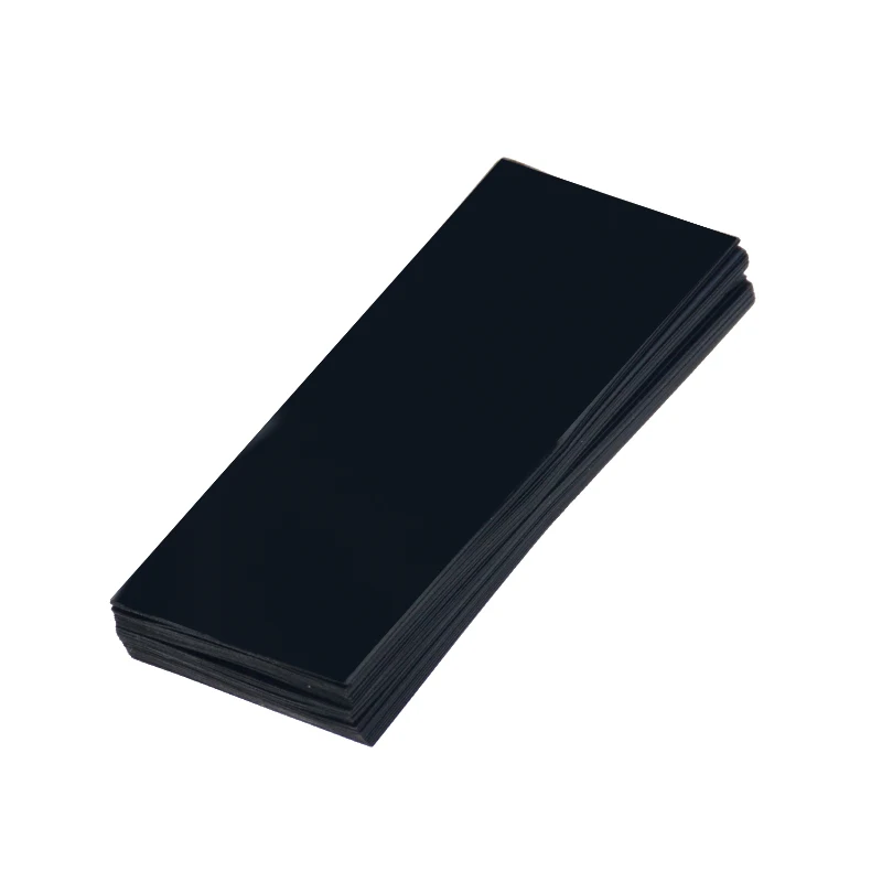 Black 50 шт. Li-Ion 18650 обёрточная бумага для батарей ПВХ термоусадочные трубки предварительно вырезанные для аккумуляторной пленочной ленты крышка для батареи термоусадочная трубка 72*18,5 мм - Цвет: Black